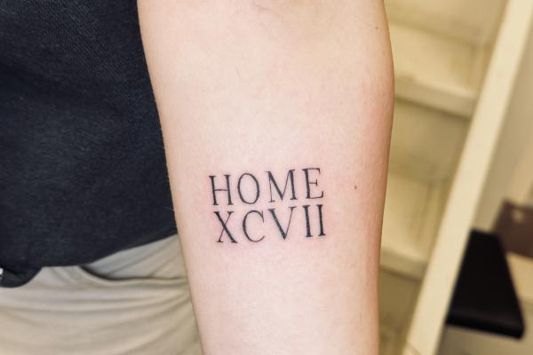 Fineline Script Tattoo
