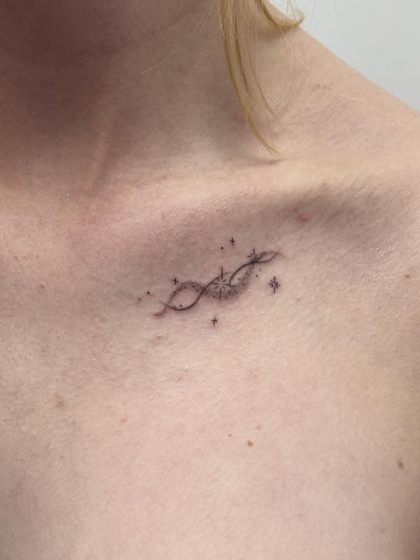 Fineline Tattoo little galaxy