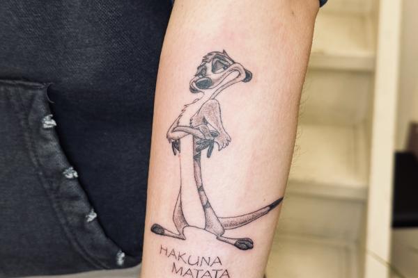 Fineline Timon Tattoo