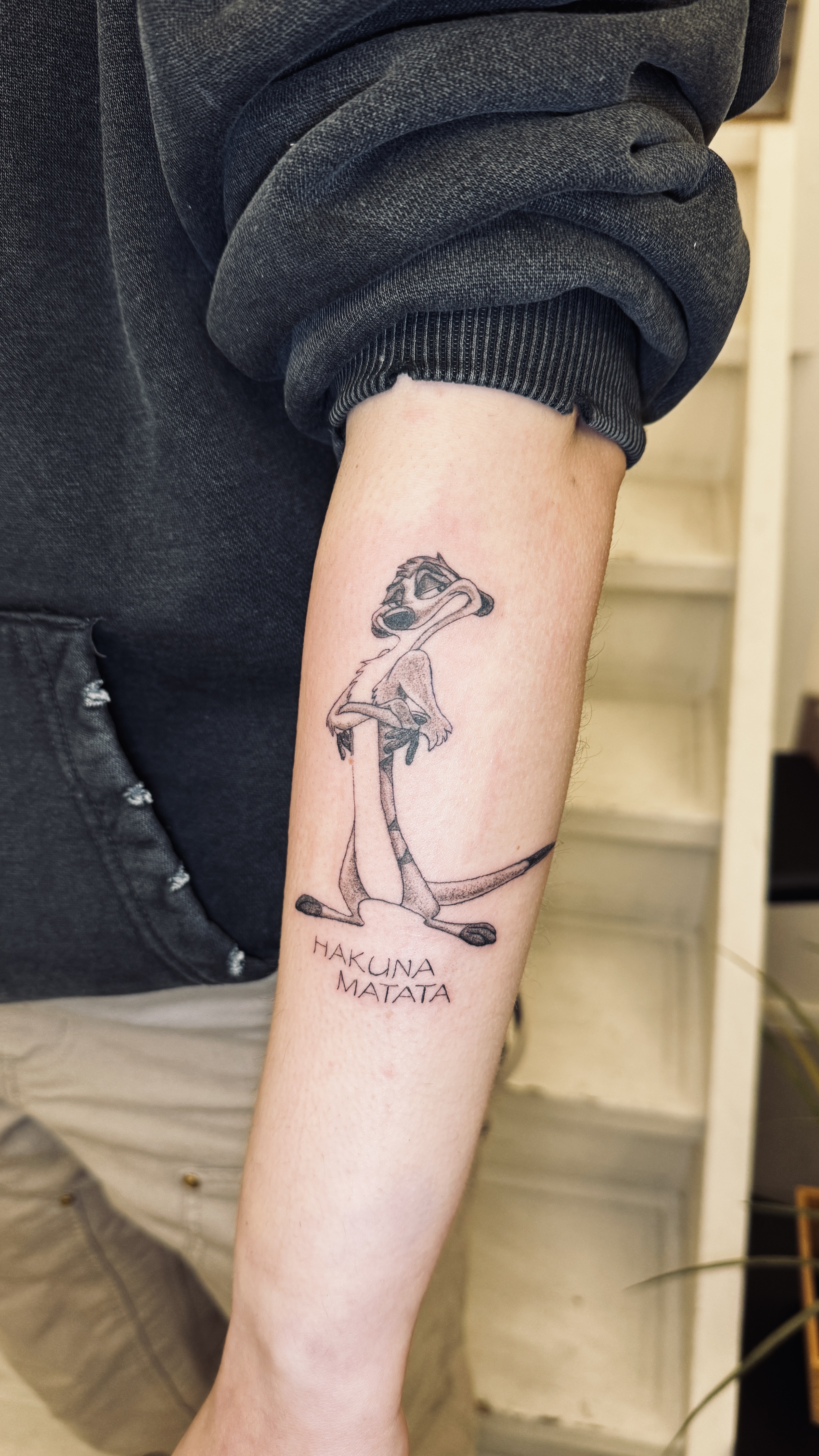 Fineline Timon Tattoo
